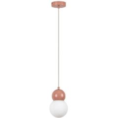 Rabalux Gellia 72280 lampa wisząca 1x38 W biała-różowa