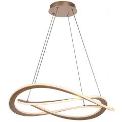 Rabalux Kallira 72282 lampa wisząca 1x72 W złota