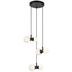 Rabalux Lition 72300 lampa wisząca 6x28 W biała-czarna