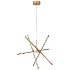 Rabalux Henli2 72339 lampa wisząca 4x40 W biała-złota