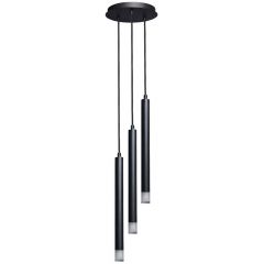 Rabalux Ramira 72358 lampa wisząca 3x5 W czarna-przezroczysta
