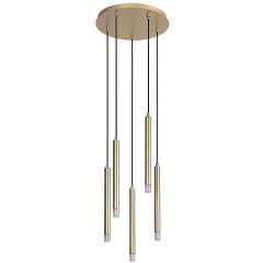 Rabalux Ramira 72361 lampa wisząca 5x5 W przezroczysta-złota