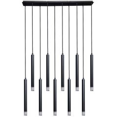 Rabalux Ramira 72364 lampa wisząca x5 W czarna-przezroczysta