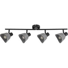 Rabalux Farelia 73008 lampa podsufitowa 4x10 W czarna-szara