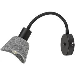 Rabalux Farelia 73009 kinkiet 1x10 W czarny-szary