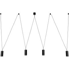 Rabalux Senobia 73038 lampa wisząca 4x5 W czarna Rabalux Senobia 73038 lampa wisząca 4x5 W czarna