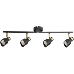 Rabalux Lilou 73050 lampa podsufitowa 4x25 W czarna-złota