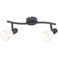 Rabalux Soma 73092 lampa podsufitowa 2x40 W czarna