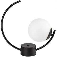 Rabalux Mesiro 74035 lampa stołowa 1x25 W biała-czarna