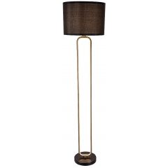Rabalux Domiro 74043 lampa stojąca 1x60 W czarna-złota