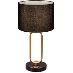Rabalux Domiro 74044 lampa stołowa 1x60 W czarna-złota Rabalux Domiro 74044 lampa stołowa 1x60 W czarna-złota