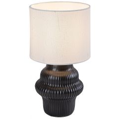 Rabalux Glimo 74058 lampa stołowa 1x40 W biała-czarna