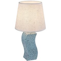 Rabalux Dayami 74074 lampa stołowa 1x40 W niebieska-beżowa