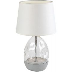 Rabalux Apolonia 74227 lampa stołowa 1x40 W biała-przezroczysta