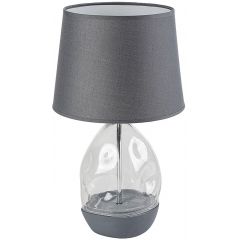 Rabalux Apolonia 74228 lampa stołowa 1x40 W przezroczysta-popielata