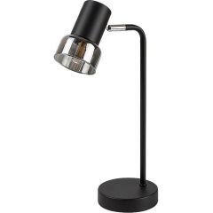 Rabalux Hatice 74278 lampa biurkowa 1x15 W czarna-przydymiona