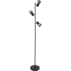 Rabalux Hatice 74279 lampa stojąca 3x15 W czarna-przydymiona