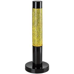 Rabalux Lavastic 76029 lampa stołowa 1x25 W czarna-przezroczysta-złota