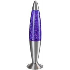 Rabalux Glitter2 76115 lampa stołowa 1x25 W przezroczysta-fioletowa-srebrna