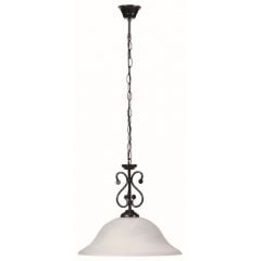 Rabalux Dorothea 7776 lampa wisząca 1x60 W biała-czarna