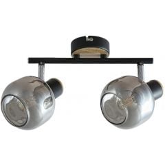 Rabalux Salazar 5398 lampa podsufitowa 2x40 W przydymiona