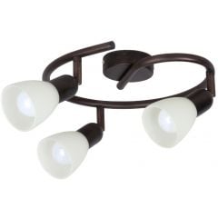 Rabalux Soma 6593 lampa podsufitowa 3x40 W brązowa-kremowa