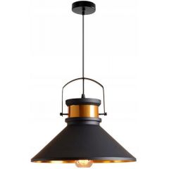 TooLight Asti OSW00179 lampa wisząca 1x60 W czarna-złota