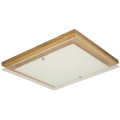 Spot-Light Finn lampa podsufitowa 1x14W LED dąb olejowany/biały 4022974