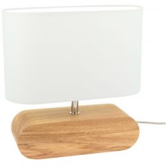 Spot-Light Marinna lampa stołowa 1x25W dąb olejowany/biały 7611074