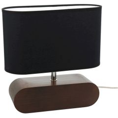 Spot-Light Marinna lampa stołowa 1x25W orzech/czarny 7615076