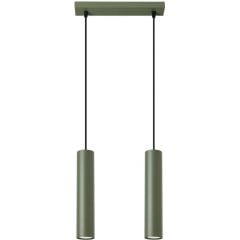 Sollux Lighting Lagos SL1485 lampa wisząca 2x10 W zielona