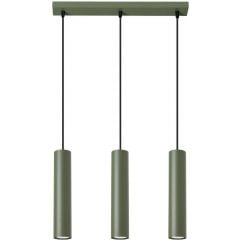 Sollux Lighting Lagos SL1486 lampa wisząca 3x10 W zielona