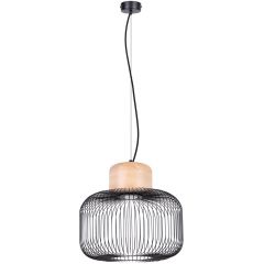 Sollux Lighting Gabbia SL1847 lampa wisząca 1x15 W czarna