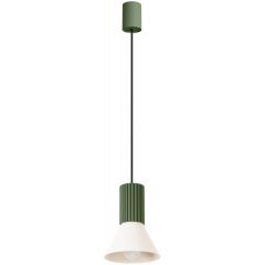 Sollux Lighting Estria SL1872 lampa wisząca 1x10 W zielona-beżowa