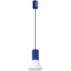 Sollux Lighting Estria SL1874 lampa wisząca 1x10 W biała-niebieska