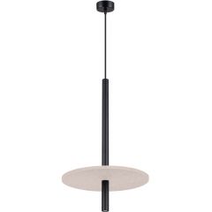 Sollux Lighting Feltro SL1879 lampa wisząca 1x8 W czarna-beżowa