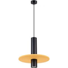 Sollux Lighting Pelta SL1883 lampa wisząca 1x10 W czarna-żółta