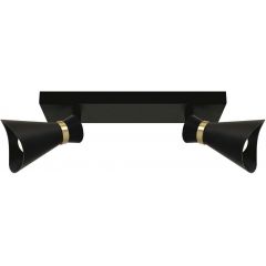 Strühm Loreta 04221 lampa podsufitowa 2x35 W czarna-złota