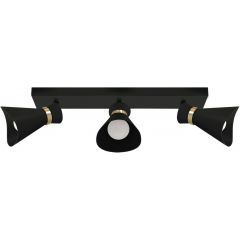 Strühm Loreta 04223 lampa podsufitowa 3x35 W czarna-złota