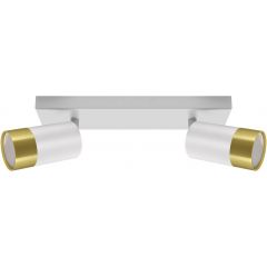 Strühm Puzon 04277 lampa podsufitowa 2x35 W biała-złota