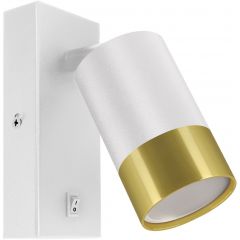 Strühm Puzon 04285 kinkiet 1x35 W biały-złoty