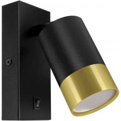 Strühm Puzon 04286 kinkiet 1x35 W czarny-złoty