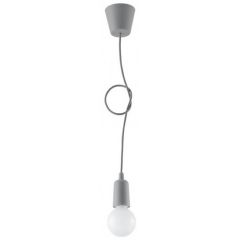 Sollux Lighting Diego SL0575 lampa wisząca 1x60 W szary/popielaty