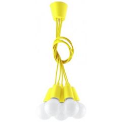 Sollux Lighting Diego SL0580 lampa wisząca 5x60 W żółty