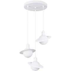 Sollux Lighting Hyperion SL1357 lampa wisząca 3x8 W biała