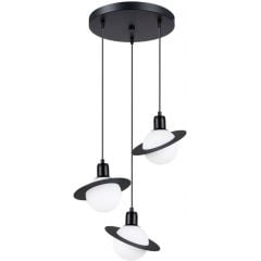 Sollux Lighting Hyperion SL1359 lampa wisząca 3x8 W biała-czarna