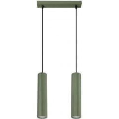 Sollux Lighting Karbon SL1612 lampa wisząca 2x10 W zielona