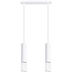 Sollux Lighting Lami SL1687 lampa wisząca 2x10 W biała