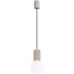 Sollux Lighting Halo SL1744 lampa wisząca 1x8 W biała-beżowa