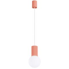 Sollux Lighting Halo SL1754 lampa wisząca 1x8 W biała